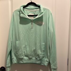 Mint Clemson quarter zip
